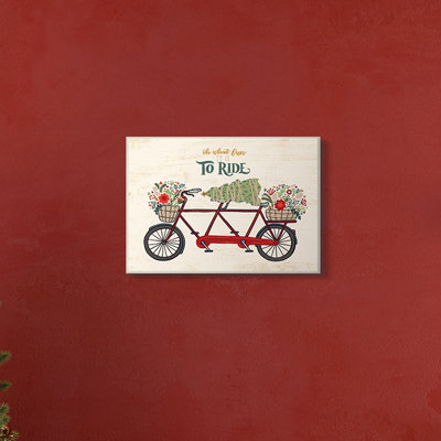Vélo tandem «Oh What Fun Christmas Sentiments»