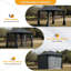 Pavillon de jardin en aluminium l 10 pi x P 10 pi