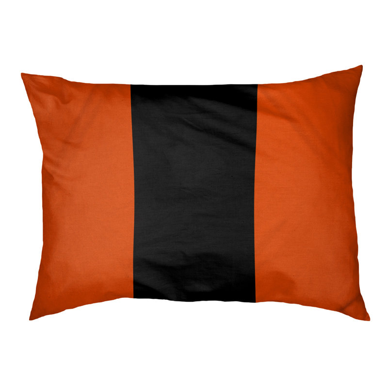 Coussin pour chien hockey Las Vegas, Petit (l 28 po x P 18 po x H 9,5 po), Orange / noir / orange
