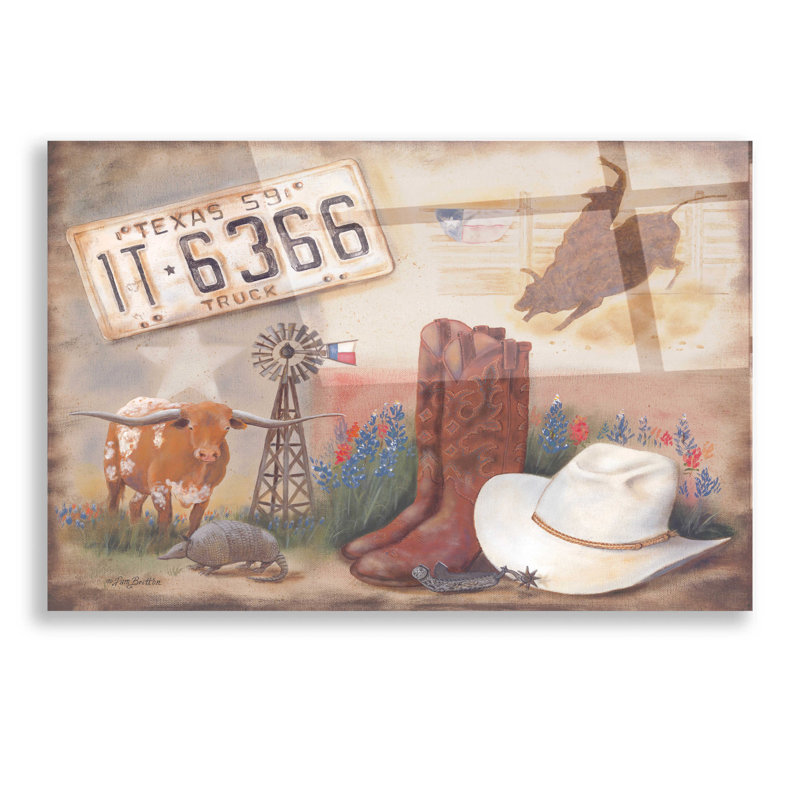 «Texas» par Pam Britton - impression sans cadre, H 12 po x l 16 po x P 0,13 po