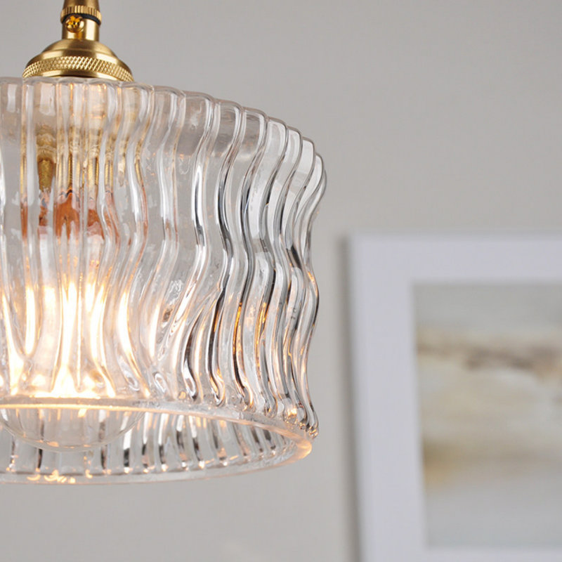 Luminaire suspendu en verre Water Ripple