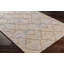 Geometric Flatweave Rug in Blue/Beige Jute-2107540917