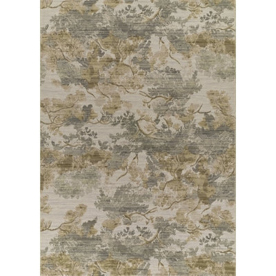 Tapis Piera Floral en laine mélangée, 2 m x 2,7 m