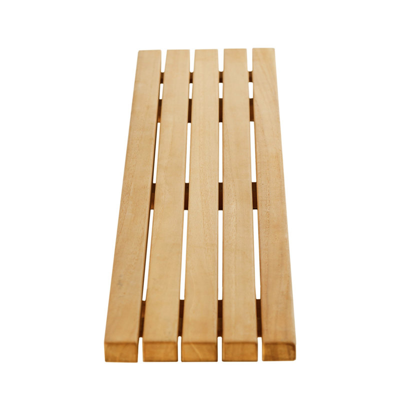 Emmy Freestanding Bath Caddy, Teak