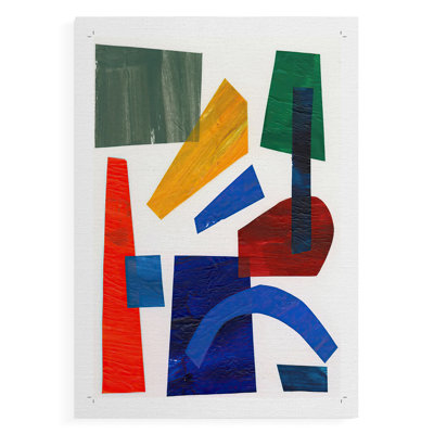 Colorful Shapes I -Canvas Print Only - NOT FRAMED