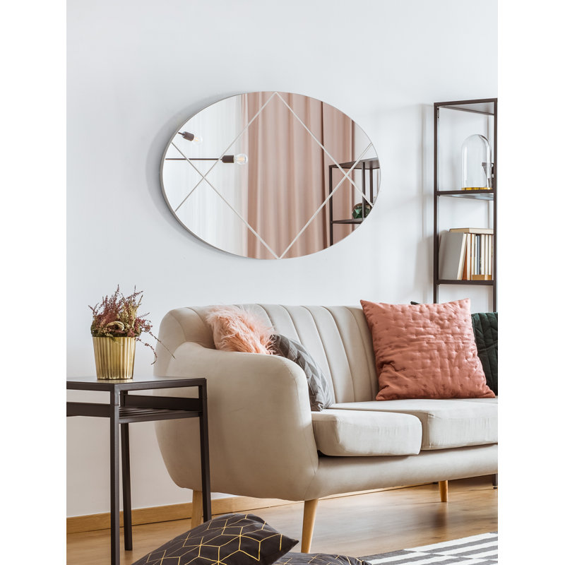 Miroir mural décoratif, H 36 po x l 24 po x P 1 po