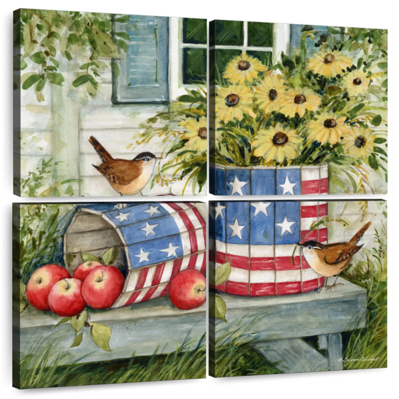 Lelar Old Glory II, 45" H x 45" W