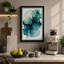 Teal Depths Abstract - Wrapped Canvas-247746948-247746958