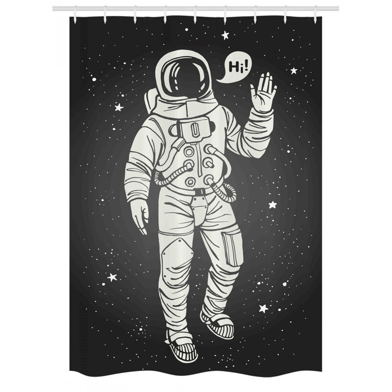 Shower Curtain with Hooks Included, 54" W x 78" L