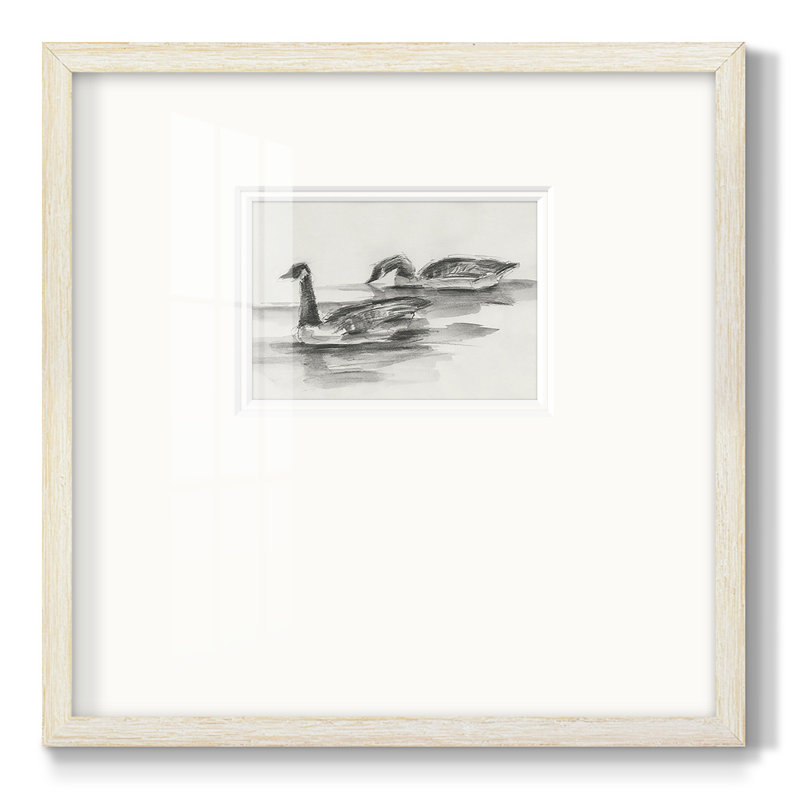 Baylen Geese Study II, reproduction d'art encadrée, H 21 po x l 21 po x P 1,125 po