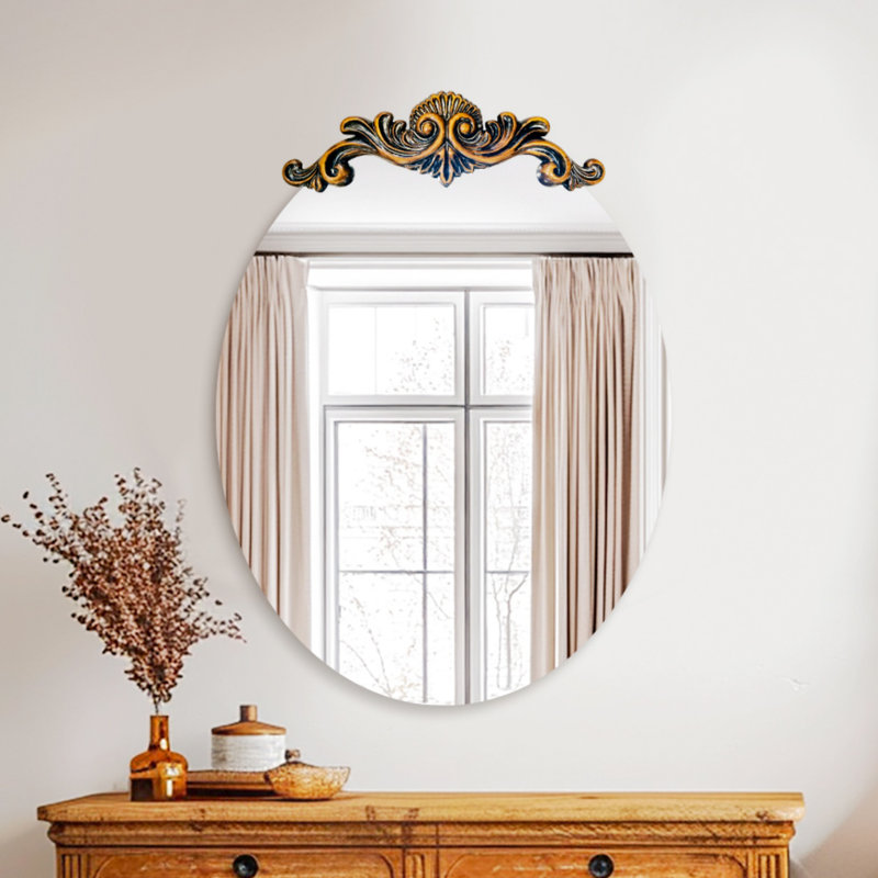 Miroir mural ovale, 33,27 po x 23,62 po