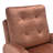 Upholstered Accent Chair And Ottoman, With 6 Level Adjustable Backrest-621201433