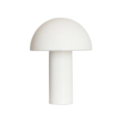 Celia 10" Mushroom Portable LED Table Lamp, 3-Way Dimming and Rechargeable