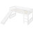 Twin Size Loft Bed With Slide - White, Solid Wood For A Peaceful Living Feeling White And Slide, Maximize Space Growing Families