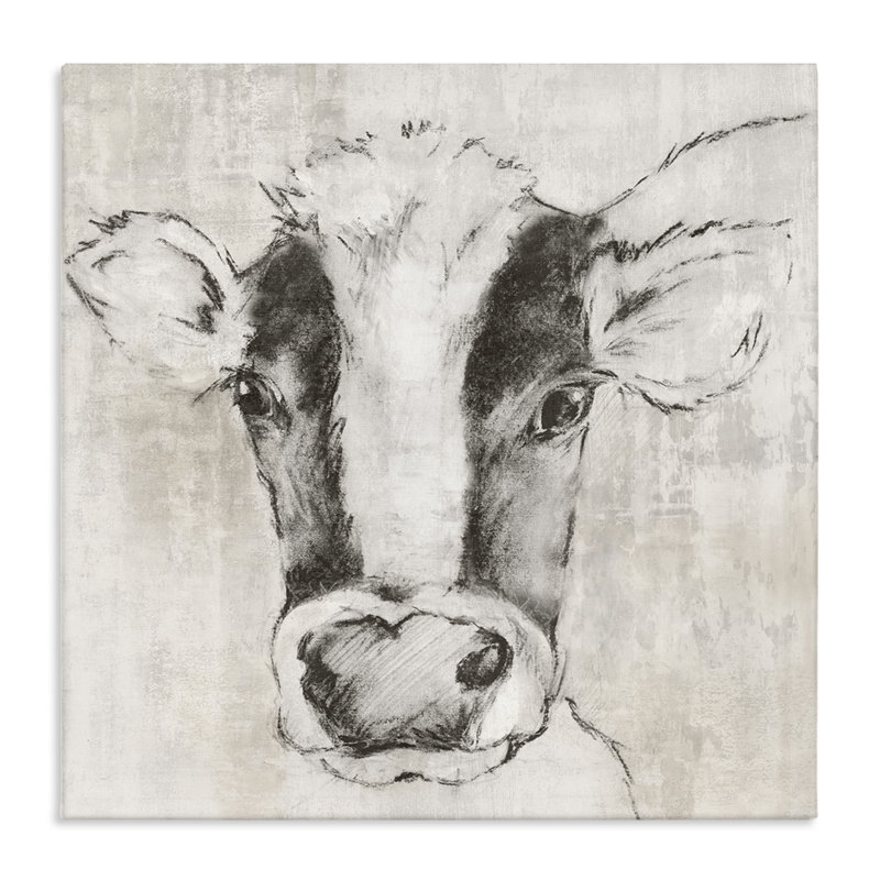  «Cow Cow», impression sur toile par Eli Jones, H 30 po x l 30 po
