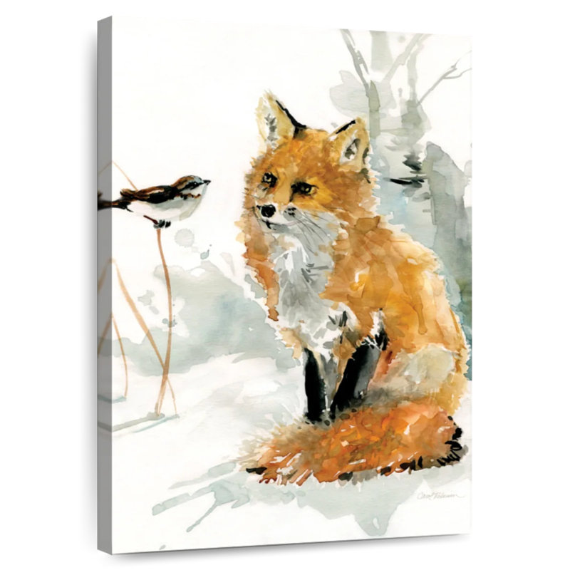 Brampt Fox And Friend, 30" H x 20" W