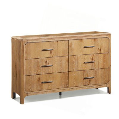 1Pc Six Drawer Dresser Wooden Bedroom Furniture