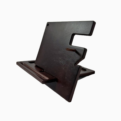 Nightstand accessories organizer phone tablet wallet watch stand key holder coin tray solid wood 2pc wood stained