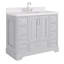 Ensemble de meuble-lavabo simple 42,25 po avec plateau en quartz Abshire-94668874-138338156
