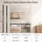 MSD 80'' Hollow Mirrored Prefinished Sliding Closet Doors with Installation Hardware Kit-92186019