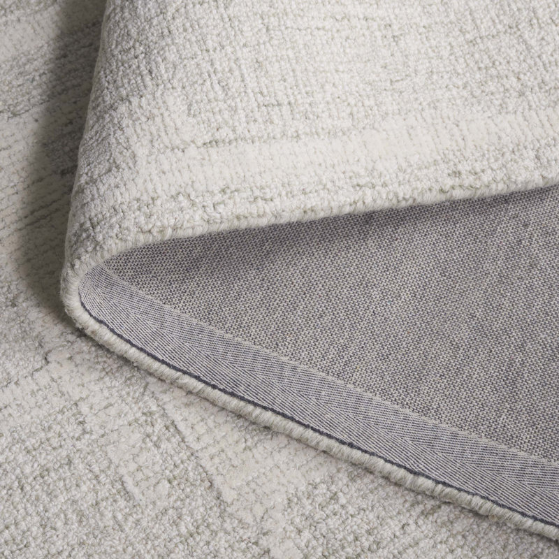 Abstract Hand-Tufted Wool Area Rug, Rectangle 5' x 8'