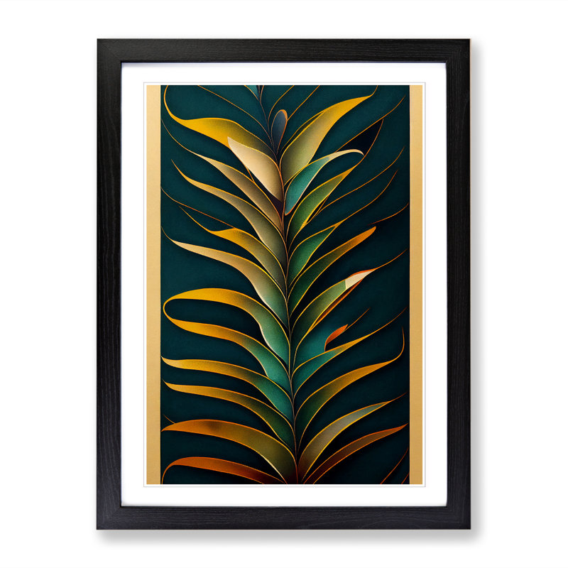 Rackers Fern Leaf Classic Vol.8 - Wall Art, 34cm H x 25cm W x 2cm D, Oak