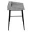 Bureau d'ordinateur, bureau personnel, ordinateur portable, tablettes de rangement, L 48 po, travail, stratifié aspect pierre, métal, contemporain, moderne-772753646