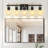 Bathroom Lighting Fixtures: 5-Light Bathroom Vanity Light Over Mirror with Clear Glass Shade, Wall Lamp for Mirror-86851828-97526036
