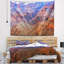 Tapisserie paysage bleu et rouge-28488019