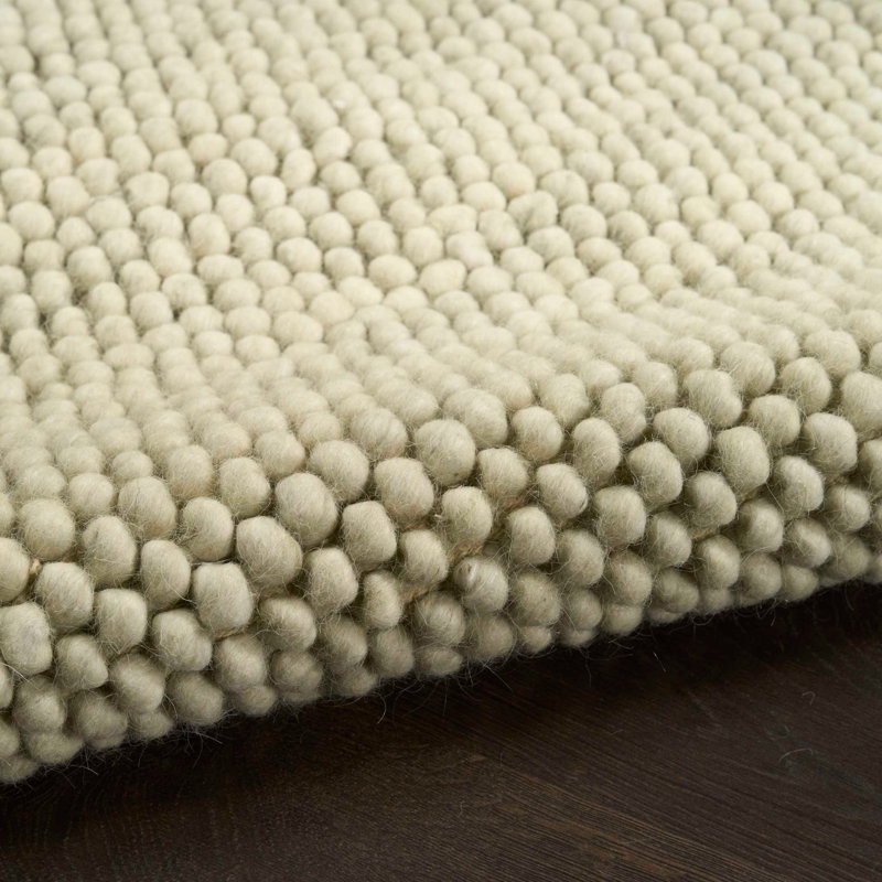 DKNY Pure Knots Ivory Modern Indoor Rug, Rectangle 8'6" x 11'6", Sage