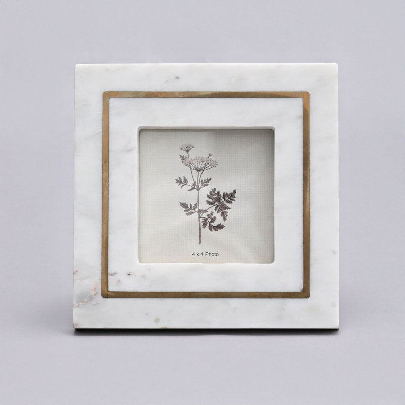 White Genuine Marble Picture Frame