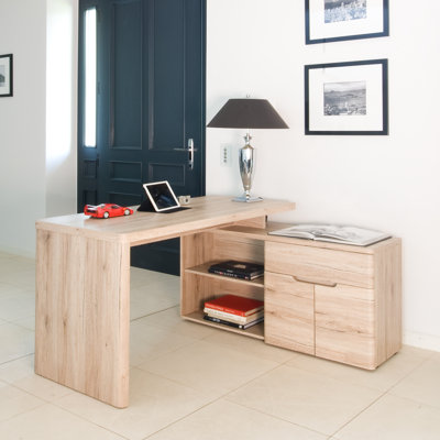 Cuuba L-Shaped Modular Writing Desk with Storage