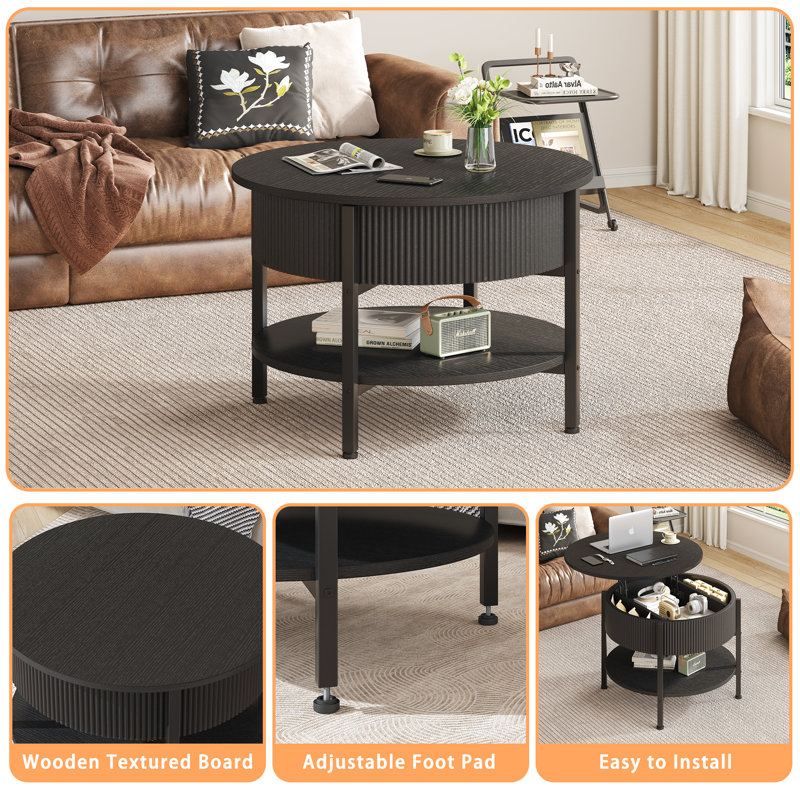 Modern Coffee Table, Black
