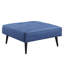 Canapé et repose-pieds réglables en tissu Nafisa, conception convertible avec ressorts ensachés et espace de rangement spacieux