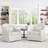 Martha Upholstered Swivel Barrel Chair(Set Of 2)-1858817010