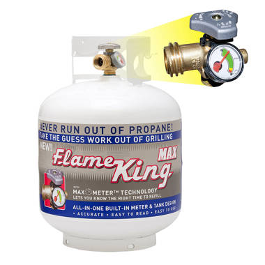 Flame King 10 Pound Propane Tank Cylinder with Type 1 OPD Valve, YSN10LB