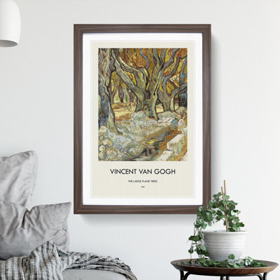 The Large Plane Trees by Vincent Van Gogh - Picture Frame Painting