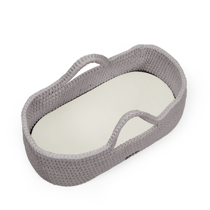 Nova Moses Basket & Pine Stand, Tawny