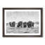 Herd of Elephants Roaming - Framed Print-56712215-56712217