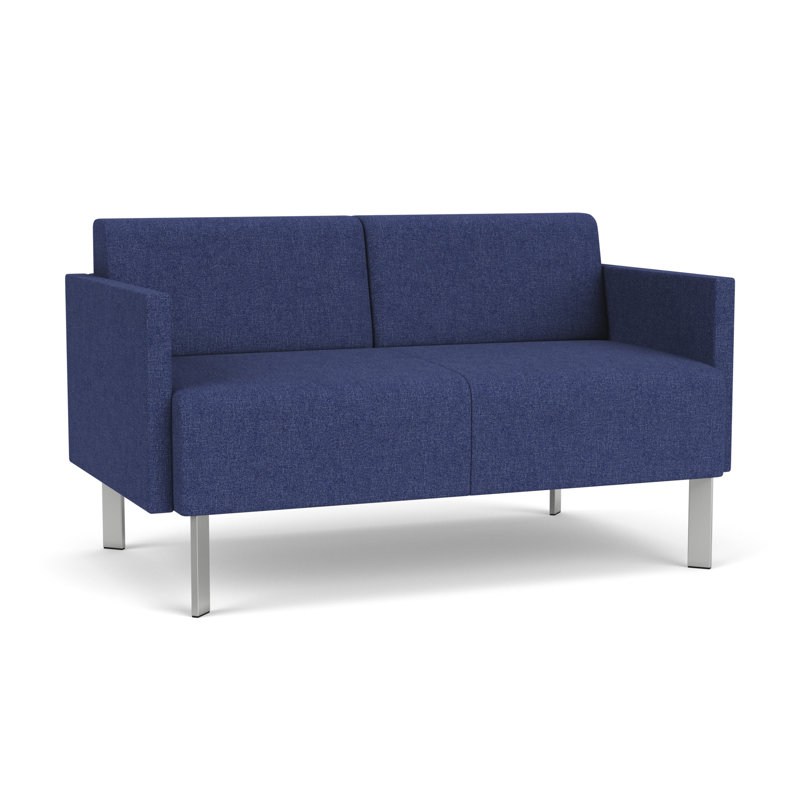 Causeuse de réception Luxe Lounge, Acier argent, Amiral Archetype