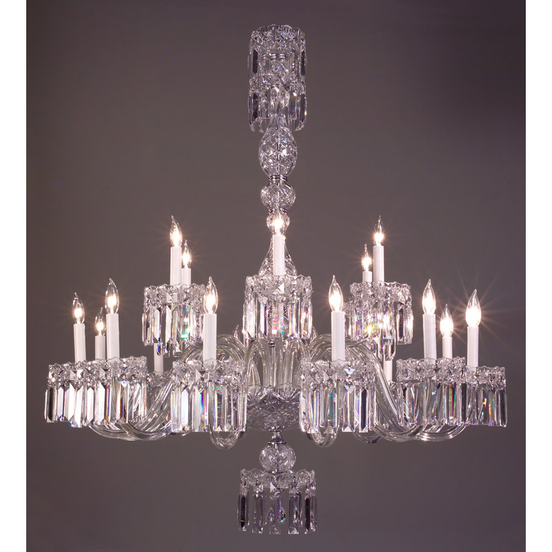 Lustree 18 lumières façon bougie/classique Grigsby, Crystalique-Plus