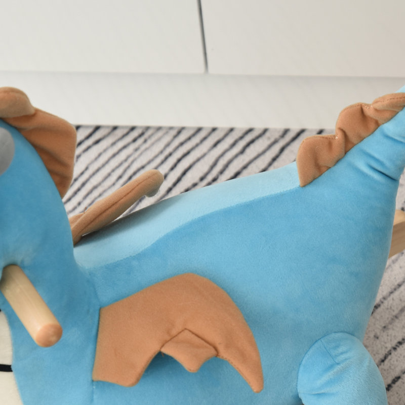 Chaise berçante pour enfant à bascule en peluche avec sons réalistes pour enfants de 18 à 36 mois