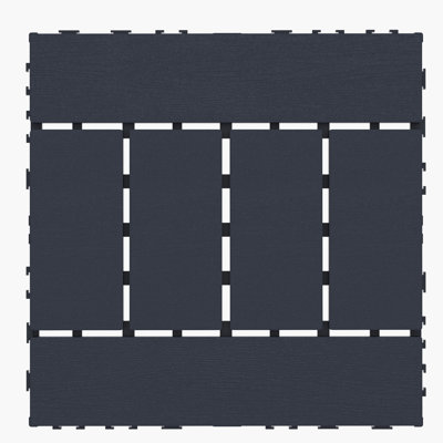 Carreaux de terrasse en plastique emboîtables, paquet de 44 tuiles de patio, 12 po x 12 po carré imperméable pour utilisation extérieure toutes saisons, tuiles de patio extérieur et intérieur pour balcon de piscine