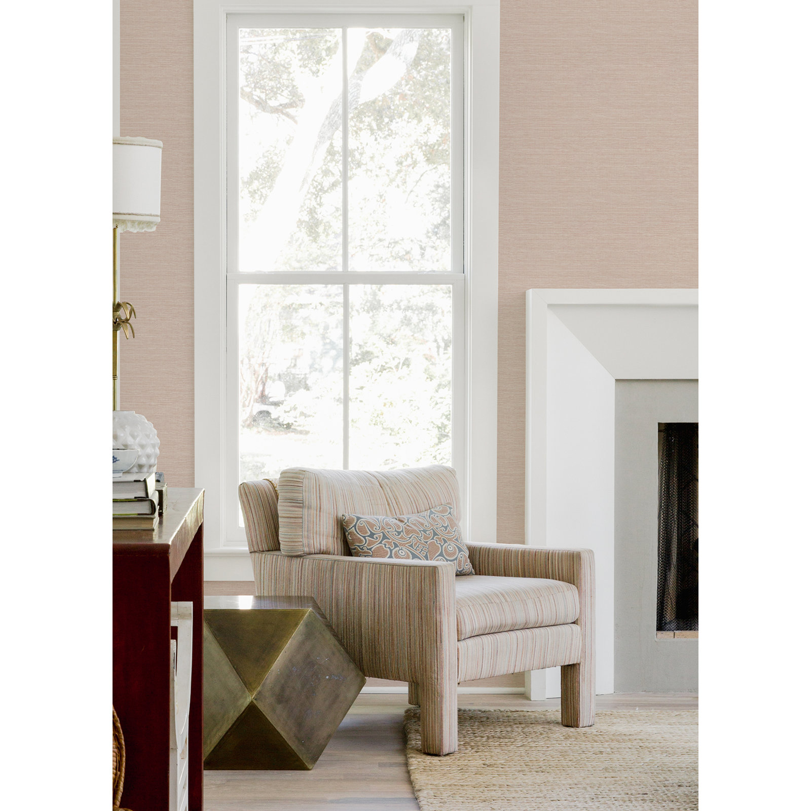 Agave Floral Wallpaper, Pink
