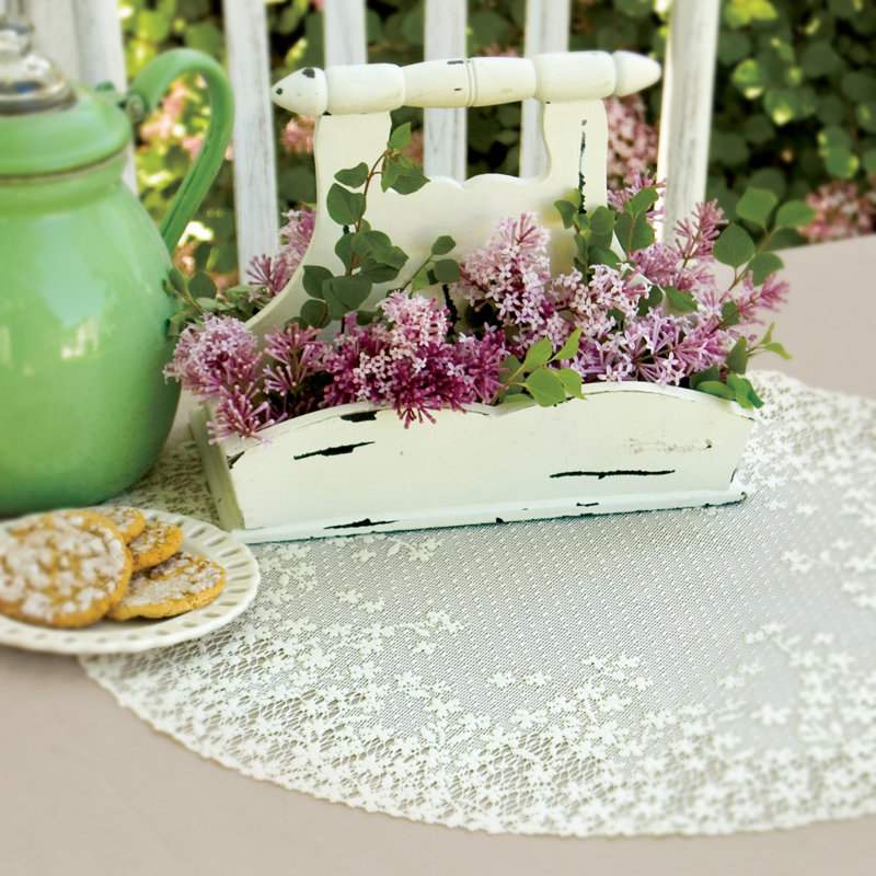 Napperon Camela Blossom 20 po, Blanc