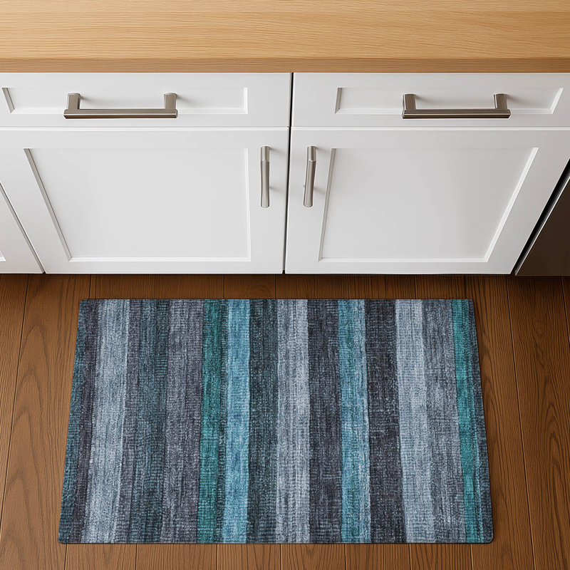 Premium Machine Washable Medena AMF1865 Stripes Rug, Rectangle 1'8" x 2'6"