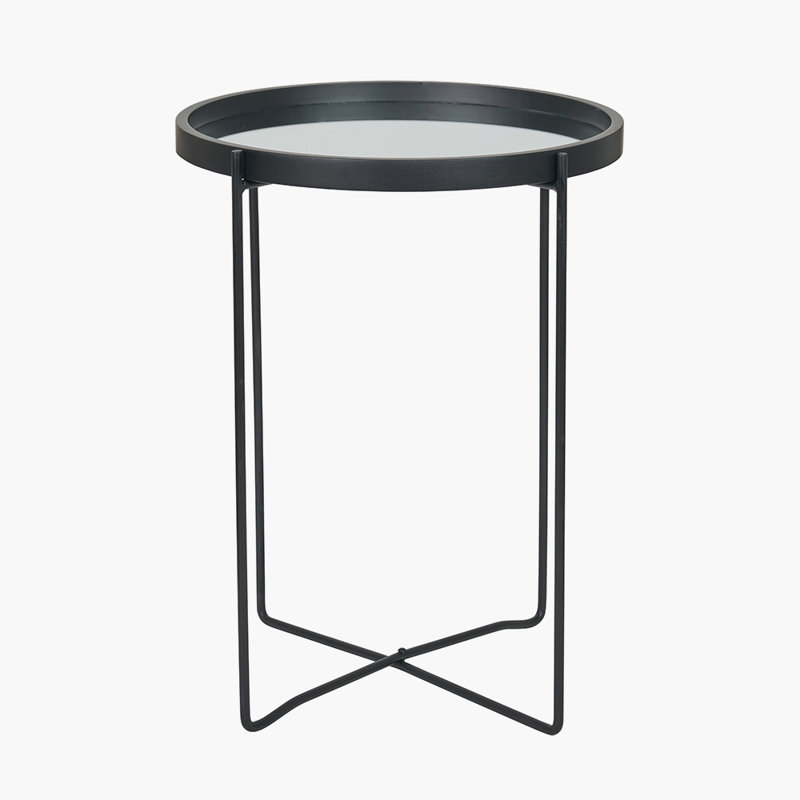 Tiggs Tray Top Cross Legs End Table