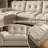 133" Modular Sectional Cloud Sofa With Deep Seat Couch,lattice Decored Design-1008035496
