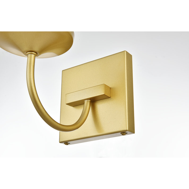 Lumière de meuble-lavabo à intensité variable, Laiton, Deux lumières, H 10 po x l 14 po x P 14 po