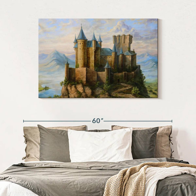 Lilie Castles, 32" H x 48" W